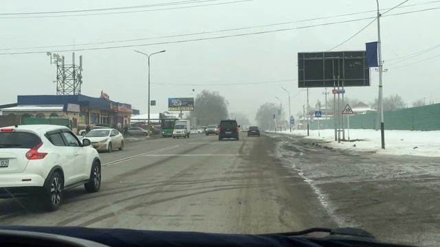 Kazakhstan. Almaty. The roads . Алматы. Дороги в январе 2022 до погромов. смотреть онлайн