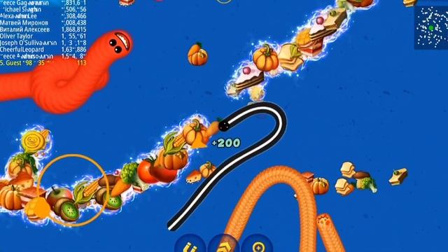 WormsZone Magic vs Giant Worms #18 - WormsZone.io Best Gameplay смотреть онлайн