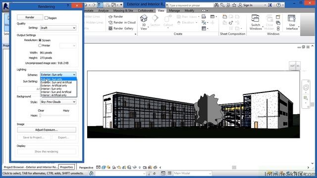 Advanced Revit Architecture 2014 Tutorial | Exterior And Interior Rendering смотреть онлайн