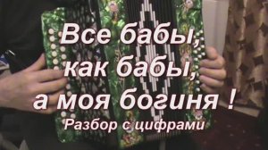 Все бабы, как бабы. (022 гармонь с цифрами)