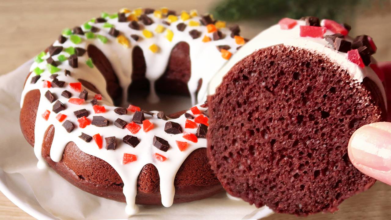 Вкуснейший шоколадный кекс! Праздничный, нарядный и вкусный!