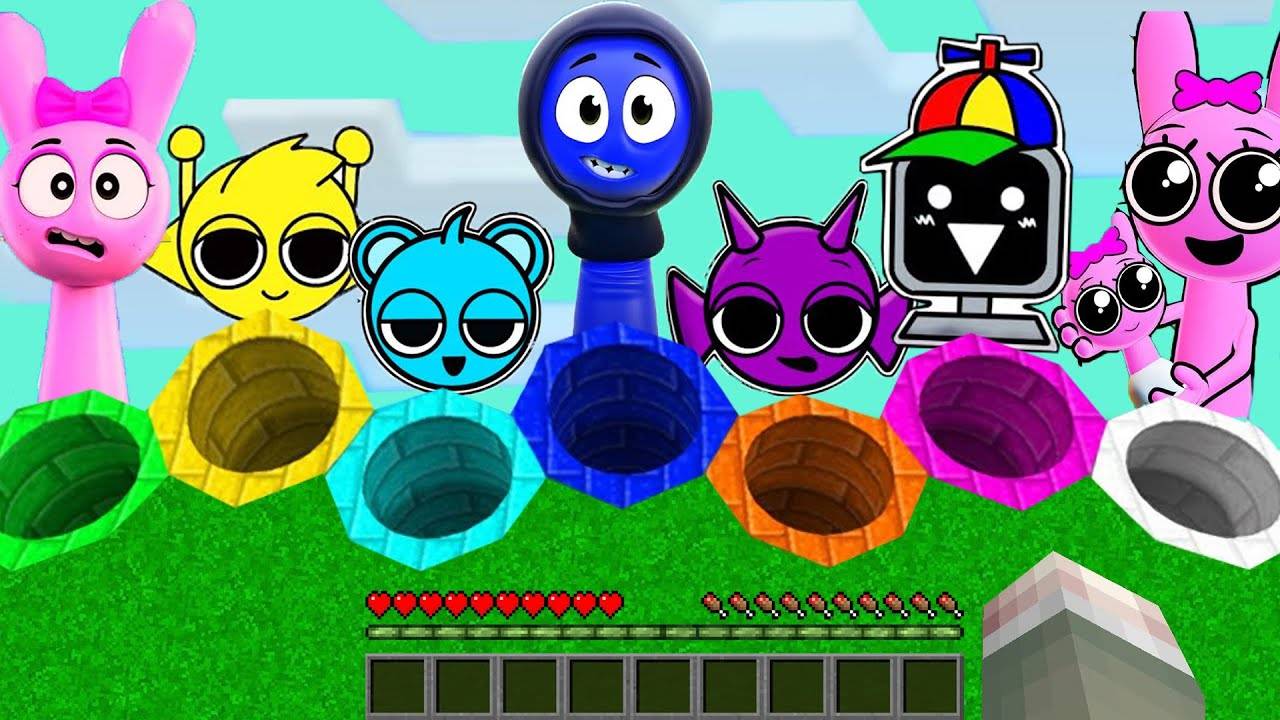 ВЫБЕРИ ПРАВИЛЬНУЮ КРУГЛУЮ ЯМУ СПРУНКИ БАН БАН В МАЙНКРАФТ смотреть онлайн