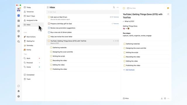 Getting Things Done with TickTick: 5-Step Practical Demonstration смотреть онлайн