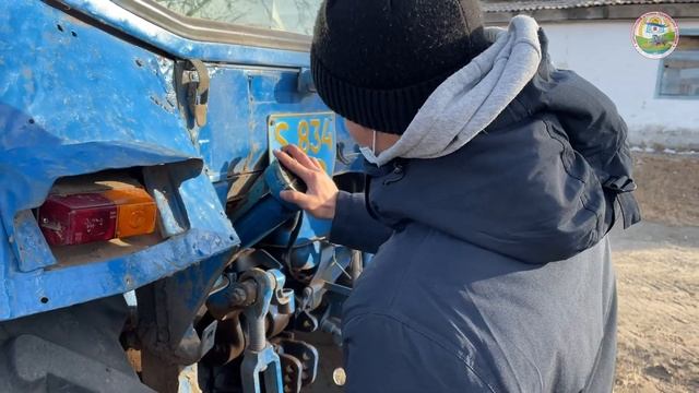 Производственное обучение в группе ФХ-21. Вождение трактора смотреть онлайн