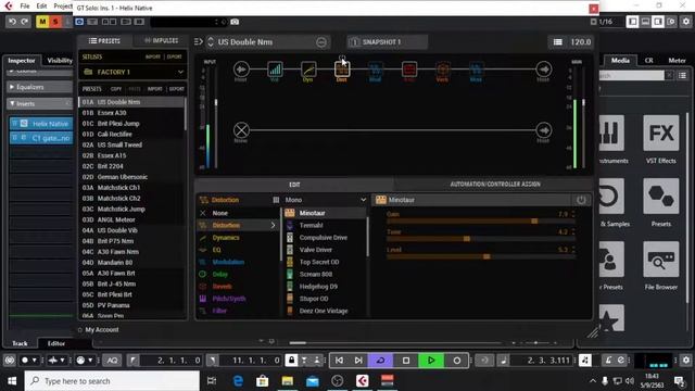 Test Sound Cubase Pro 10.5 / Helix native / Add2 / Modo Bass смотреть онлайн