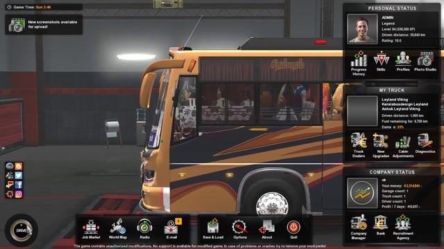 🔴LIVE : EURO TRUCK SIMULATOR | SREE VIGNEHWARA KUMBAKONUM TO CHITHAMBARAM | VK BUS STAND смотреть онлайн
