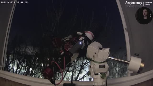 Субботний вечер в Астротеатре. Наблюдения с помощью техники электронной астрономии (EAA+ASIAIR)