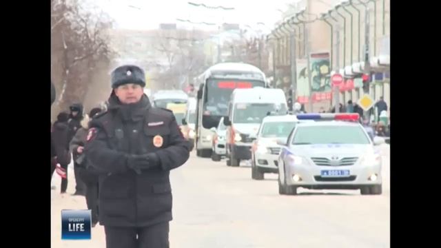 Эстафета Олимпийского огня в Оренбурге