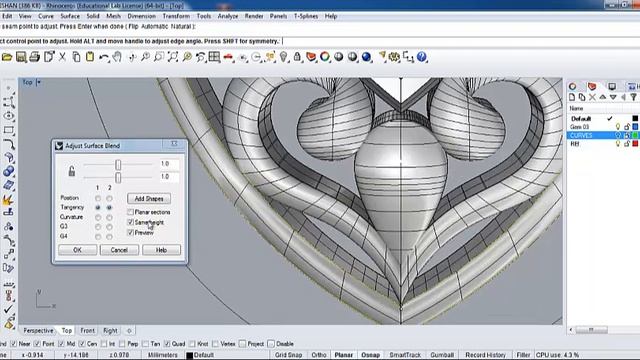 How to make Jewellery Pendant in Rhinoceros 3d Modeling Software смотреть онлайн