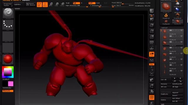 Zbrush SubTool смотреть онлайн