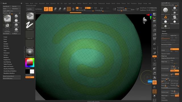 Let's create a Sharp and Clean Edged Form in ZBrush (Crealesson Used to display hotkeys) смотреть онлайн