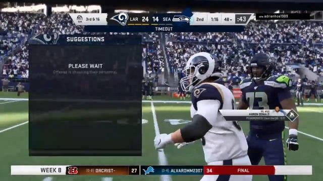 W8 seahawks rams liga dynasty смотреть онлайн