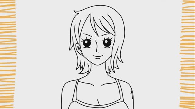 Как нарисовать девушку Нами в One Piece I шаг за шагом смотреть онлайн