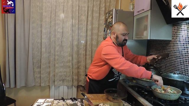 Хижина рыбака " КУХНЯ" ( Тушеная курица с гарниром из риса) смотреть онлайн