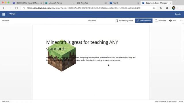 Using a collaboration link from Microsoft Word Online смотреть онлайн