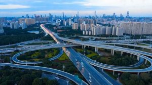 Футаж Мегаполис, дорожные развязки