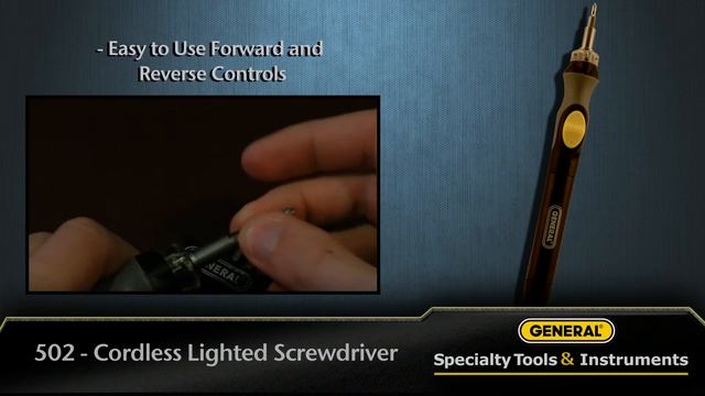 502 - Cordless LED Lighted Precision Screwdriver смотреть онлайн