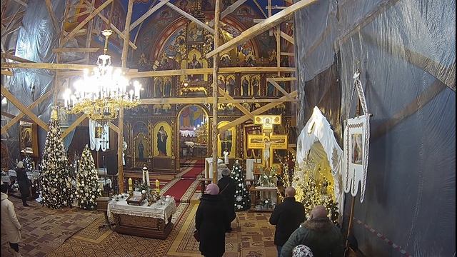 Свята Літургія (10:00) у храмі св. влкмч. Юрія Переможця 23 січня 2022 р.Б. смотреть онлайн