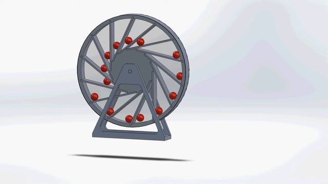 Solidworks Free Energy Wheel (Gravity) смотреть онлайн