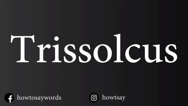 How To Pronounce Trissolcus смотреть онлайн