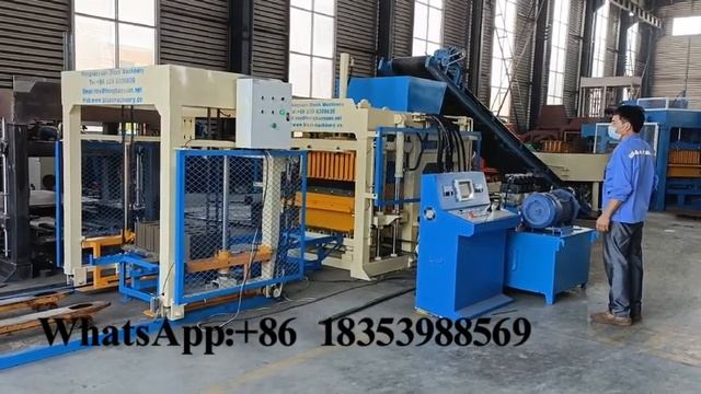 QTJ4 18 QTJ4 20 Full automated hydraulic 5 inches concrete cement hollow block production line смотреть онлайн
