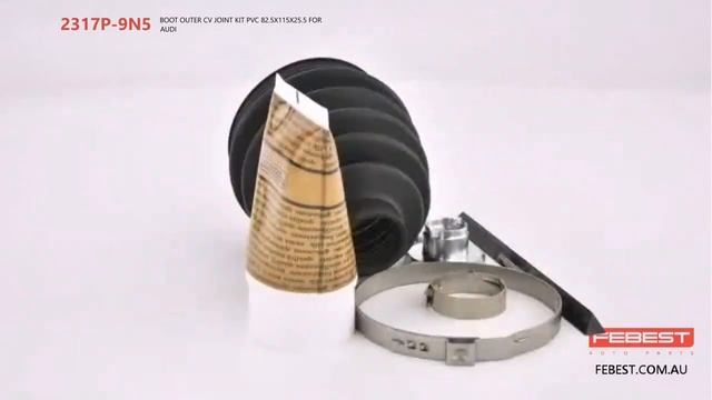2317P-9N5 BOOT OUTER CV JOINT KIT PVC 82.5X115X25.5 FOR AUDI смотреть онлайн
