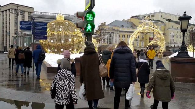 Walking in Moscow (Grand Theatre) || Прогулка по Москве (Большой театр) смотреть онлайн