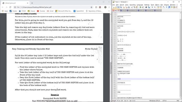 KTANE - How to - White Cipher смотреть онлайн
