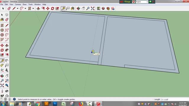 SketchUP Bangla tutorial Class -1 I Line, Eraser, Tape Measure tool And Offset смотреть онлайн