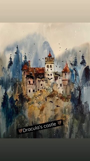 “Dracula’s castle” 🟢Available #watercolorart #artinspiration #shortart #shortviral #kunst смотреть онлайн
