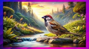 Детская песенка - Воробушек. Песня про воробья. Детские песни. Музыка для детей.