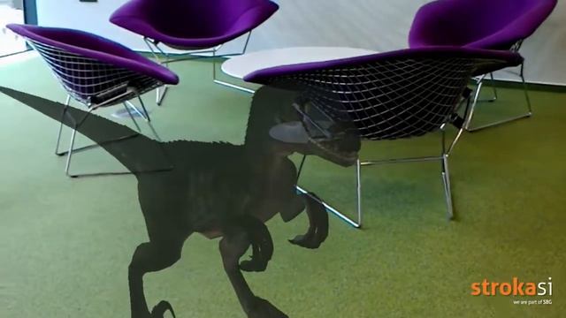 Microsoft HoloLens Glasses mixed reality fun scenario (dinosaur hunting) смотреть онлайн