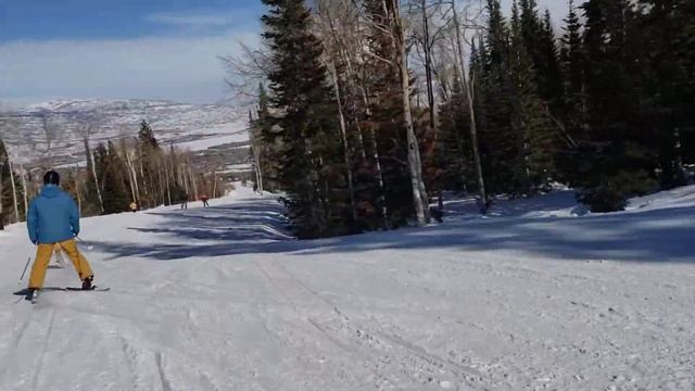 Skiing Park City on Serenity (Canyons side of Mountain) смотреть онлайн