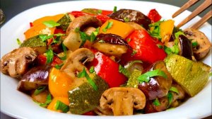 Запеченные овощи в духовке, как на мангале. Как правильно приготовить Запечённые Овощи в духовке.