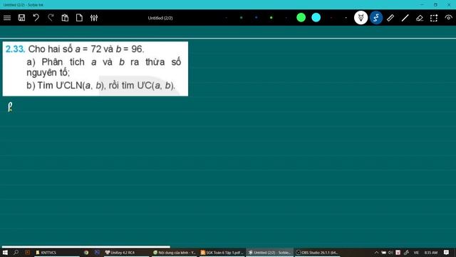 Bài 2.30; 2.31; 2.32; 2.33; 2.34; 2.35 - Trang 48 - SGK Toán 6 - Kết nối tri thức смотреть онлайн