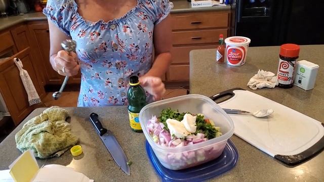 King Family Cookbook - Xan's Creamy Cucumber And Tomato Salad - SO REFRESHING!!