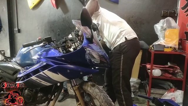 Apache rtr modified into Yamaha r15 v2 смотреть онлайн