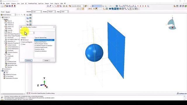 ABAQUS Tutorial; Ball impact analysis with high and low velocity смотреть онлайн