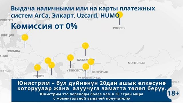 Юнистрим - денежные переводы