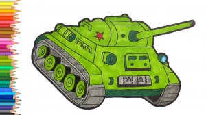 Как нарисовать Танк поэтапно😉