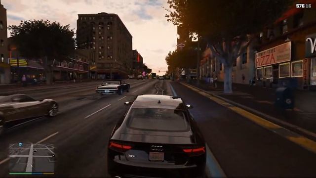GTA 5 Realistic Graphics Showcase (Redux Mod) #6 смотреть онлайн
