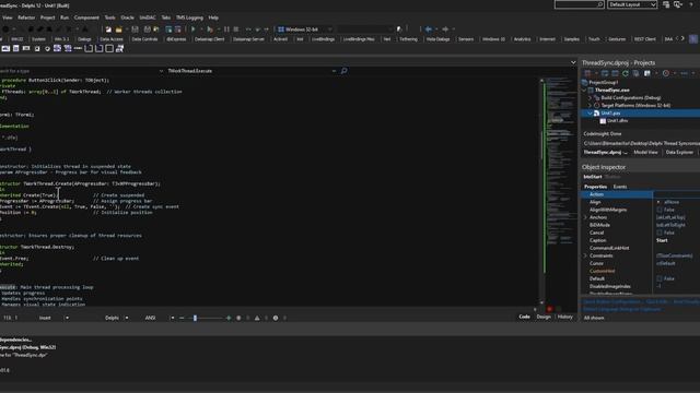 Delphi Thread Event Visualization Tutorial смотреть онлайн