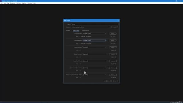 كورس المونتاج باستخدام برنامج بريمير Premiere Pro CC 2019 - إنشاء مشروع جديد - الدرس 2 смотреть онлайн