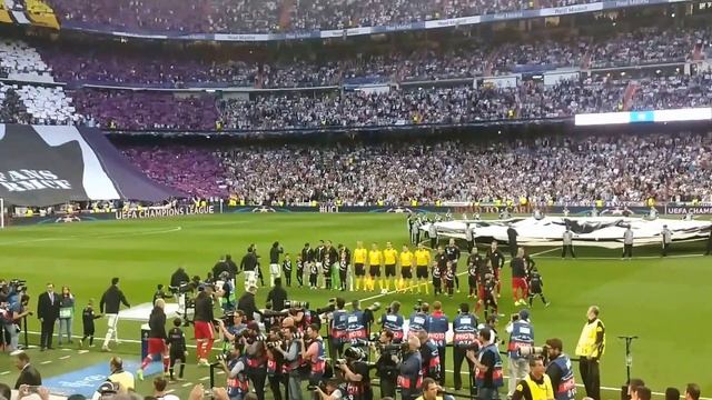 16-17 CHAMPIONS LEAGUE Anthem Quarter-finals Estadio Santiago Bernabeu Real Madrid VS Bayern Munch смотреть онлайн