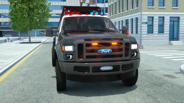 Sergeant Lucas The Police Car Stuck In The Cement | Wheel City Heroes Cartoon