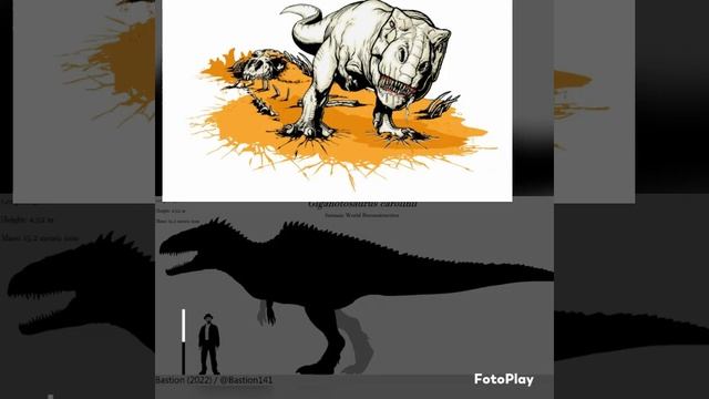 Jwd Giganotosaurus & Journey to the center of the earth albino Tyrannosaurus Rex size #youtubeshort смотреть онлайн