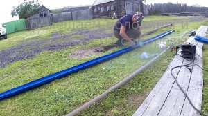 Водосток из пластиковой трубы