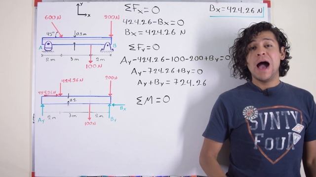 Equilibrio de Cuerpo Rígido, Determinar Reacciones, Estática - Salvador FI смотреть онлайн