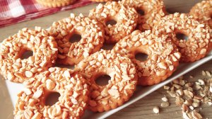 Постный рецепт любимого печенья! Песочные колечки с арахисом! Быстро, просто и очень вкусно