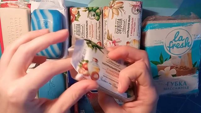 распаковка и обзор нового мыла / новые покупки мыла / asmr soap смотреть онлайн